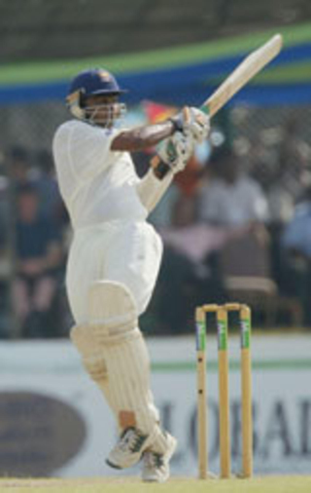 Mahela Jayawardene on the pull, Sri Lanka v England, 1st Test, Galle, December 5, 2003