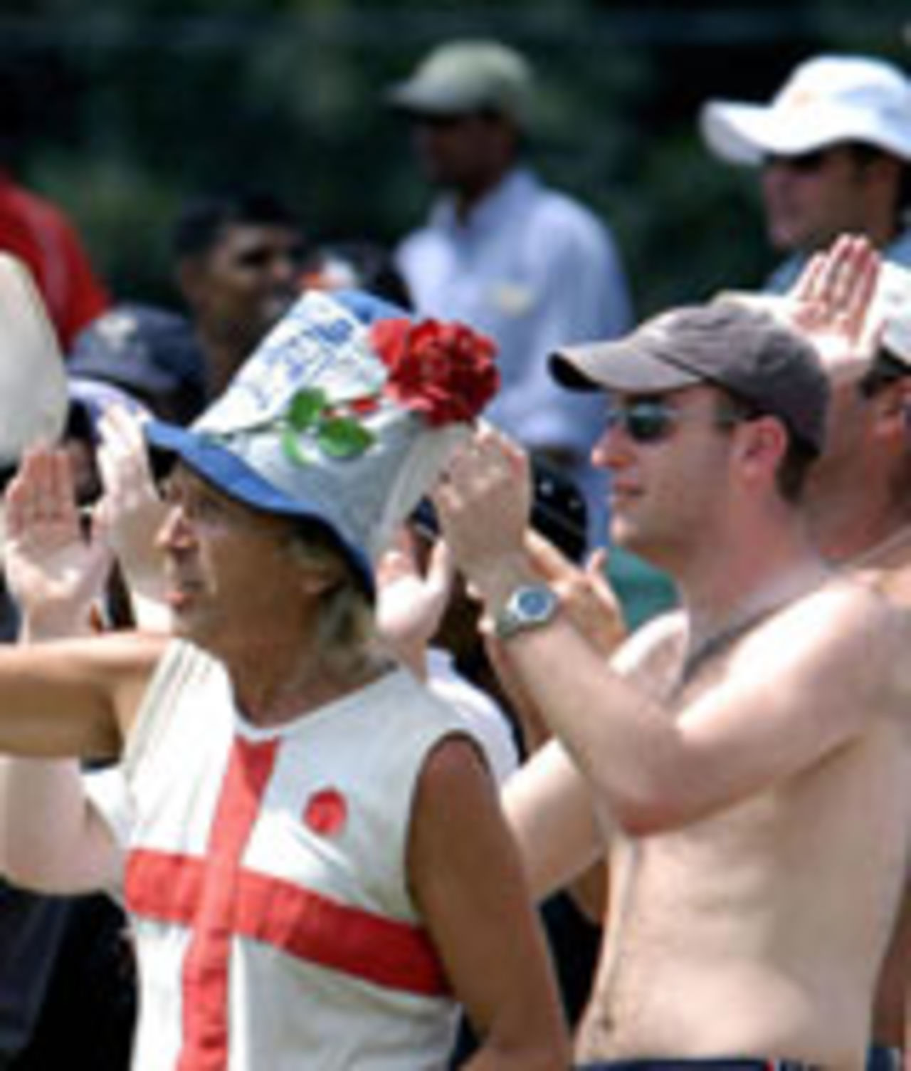 Members of the Barmy Army, Galle, December 3, 2003