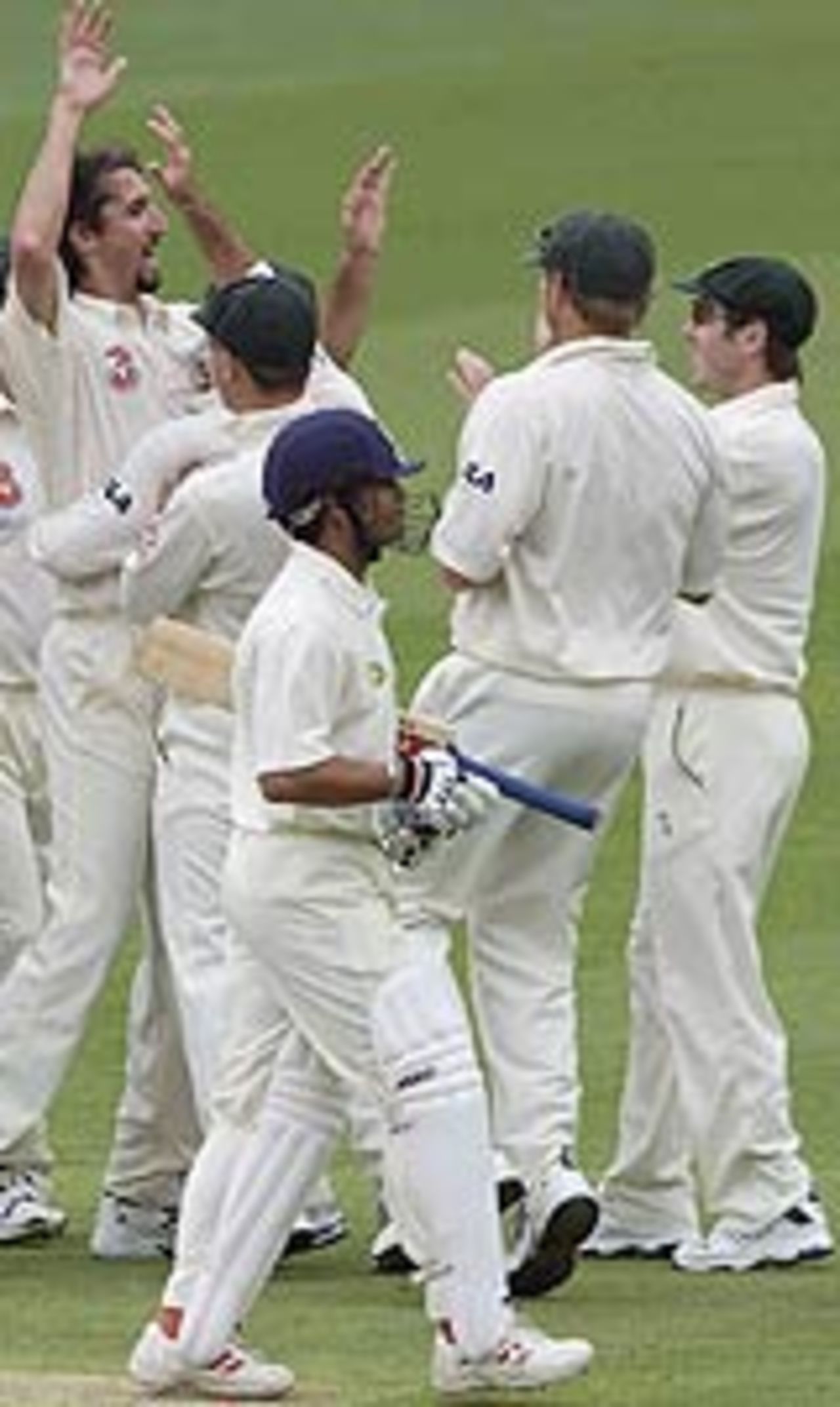 Sachin Tendulkar gets a rare duck, Australia v India, 1st Test, Brisbane, 4th day, December 7, 2003