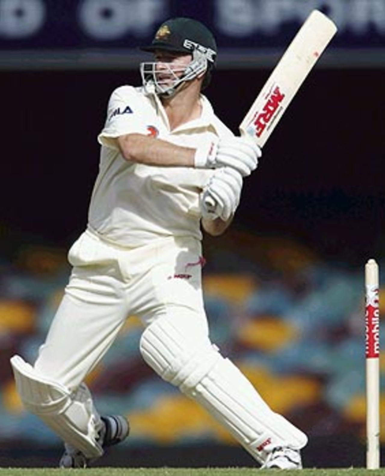 Too old for Test cricket? Not me. Steve Waugh lets it rip, Australia v India, 1st Test, Brisbane, 5th day, December 8, 2003