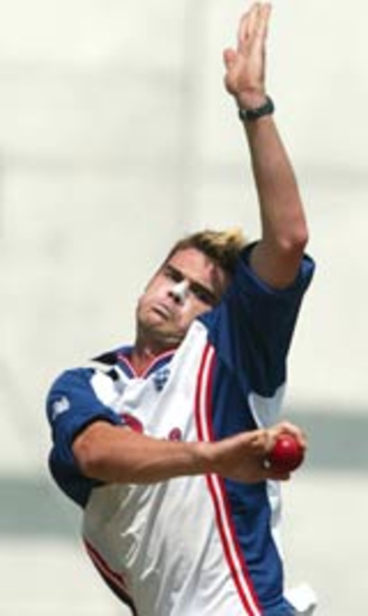 James Anderson bowls in the nets, England v Sri Lanka, 2003