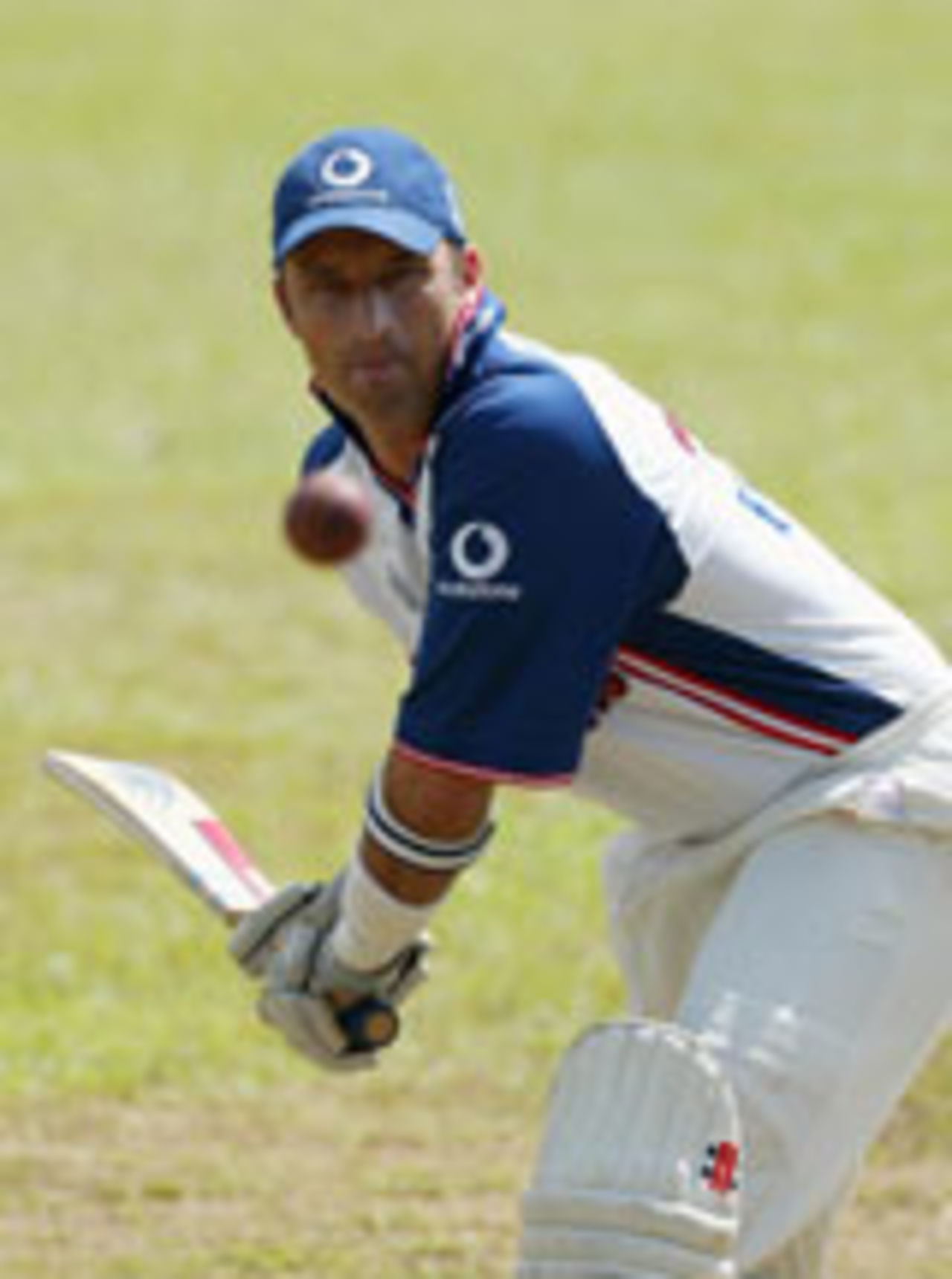 Nasser Hussain in the nets, Kandy, December 9, 2003