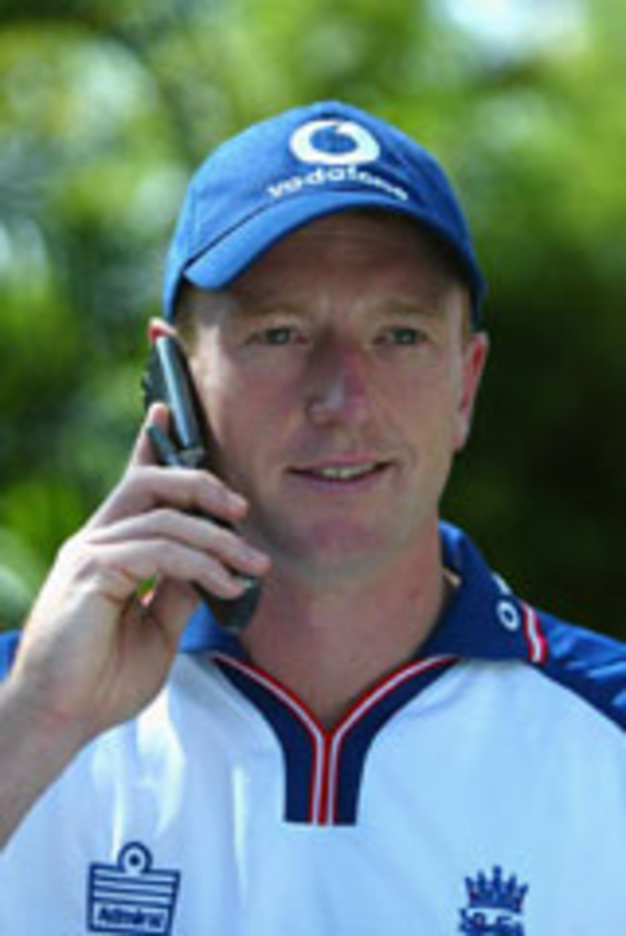 Paul Collingwood on the phone