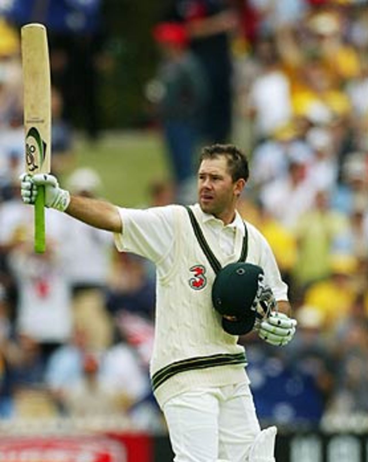 At the end of the day Ponting had most reason to exult, Australia v India, 2nd Test, Adelaide, 1st day, December 12, 2003