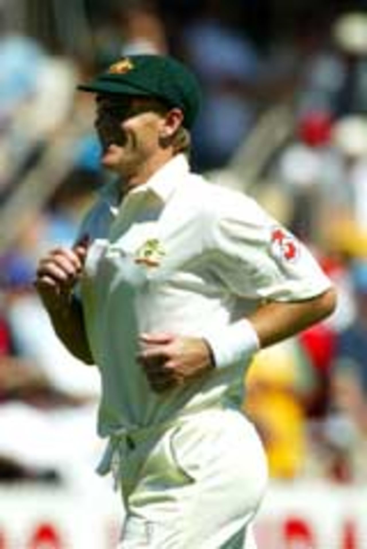 Andy Bichel is all smiles after a fine spell, Australia v India, 2nd Test, Adelaide, 2nd day, December 13, 2003
