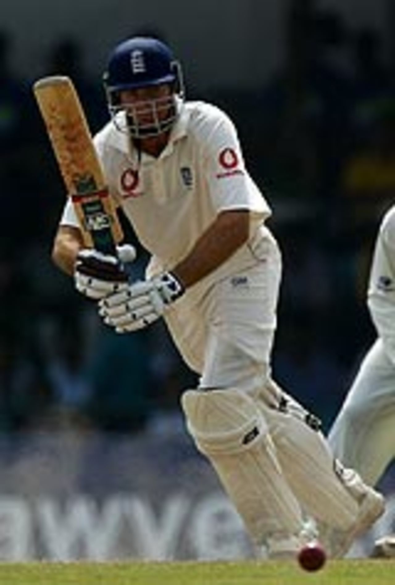 Michael Vaughan leading England's resistance in the second innings