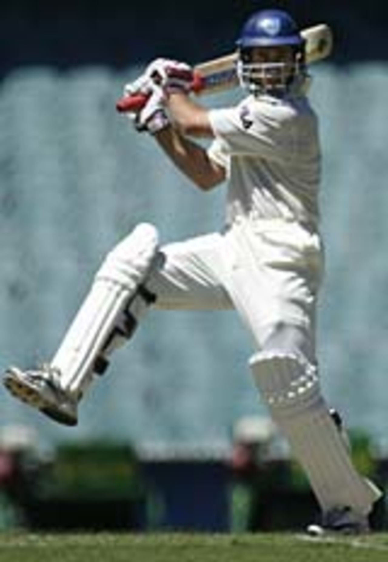 Michael Bevan hits out on his way to a hundred, Victoria v New South Wales, Melbourne, December 13, 2003