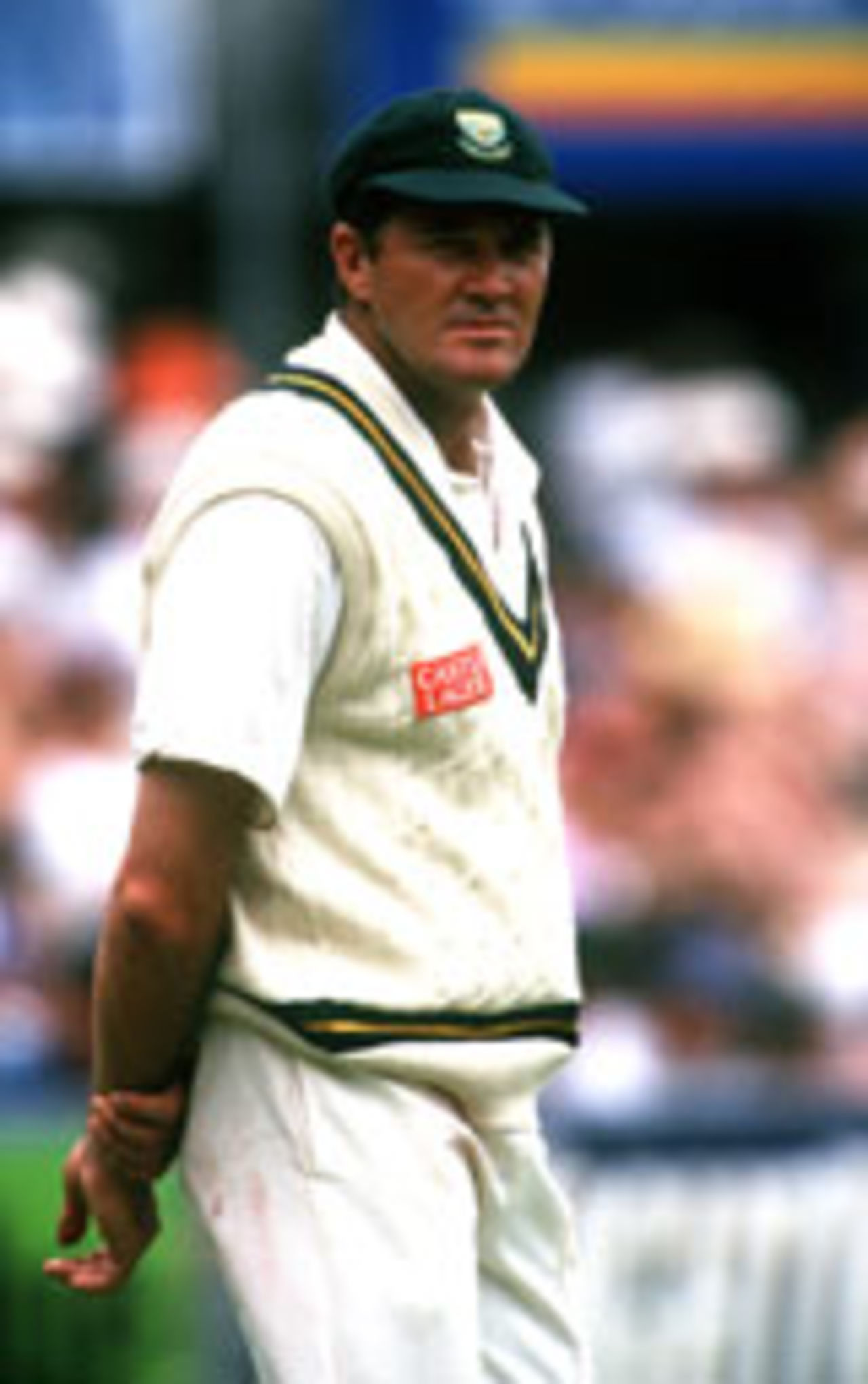 Pat Symcox in the field, Australia v South Africa, Sydney, 1998