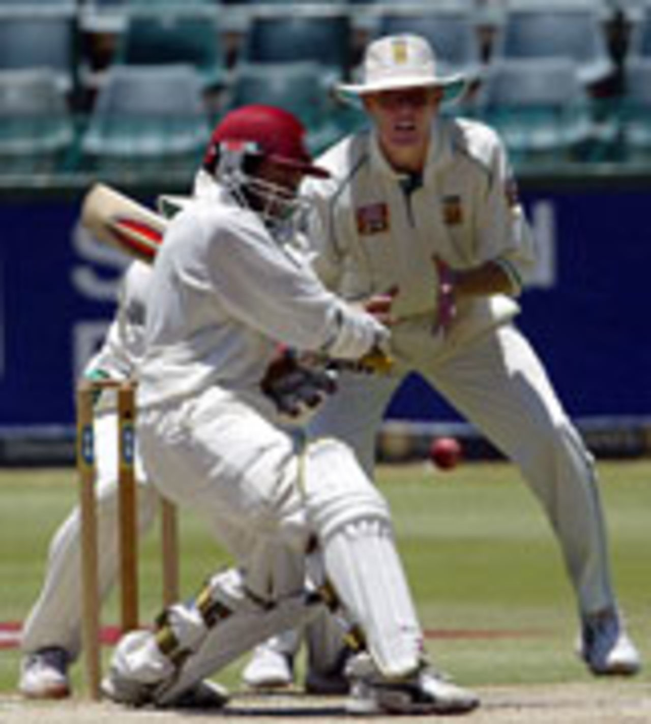 Shivnarine Chanderpaul batting, South Africa v West Indies, Johannesburg, December 16, 2003