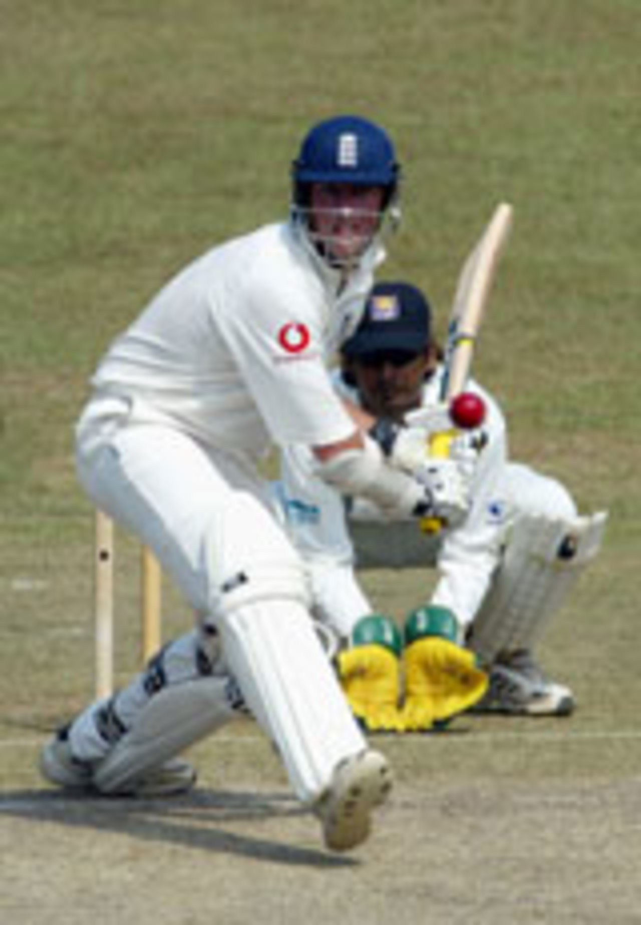 Marcus Trescothick prepares to drive, Sri Lanka v England, 3rd Test, Colombo, December 18, 2003