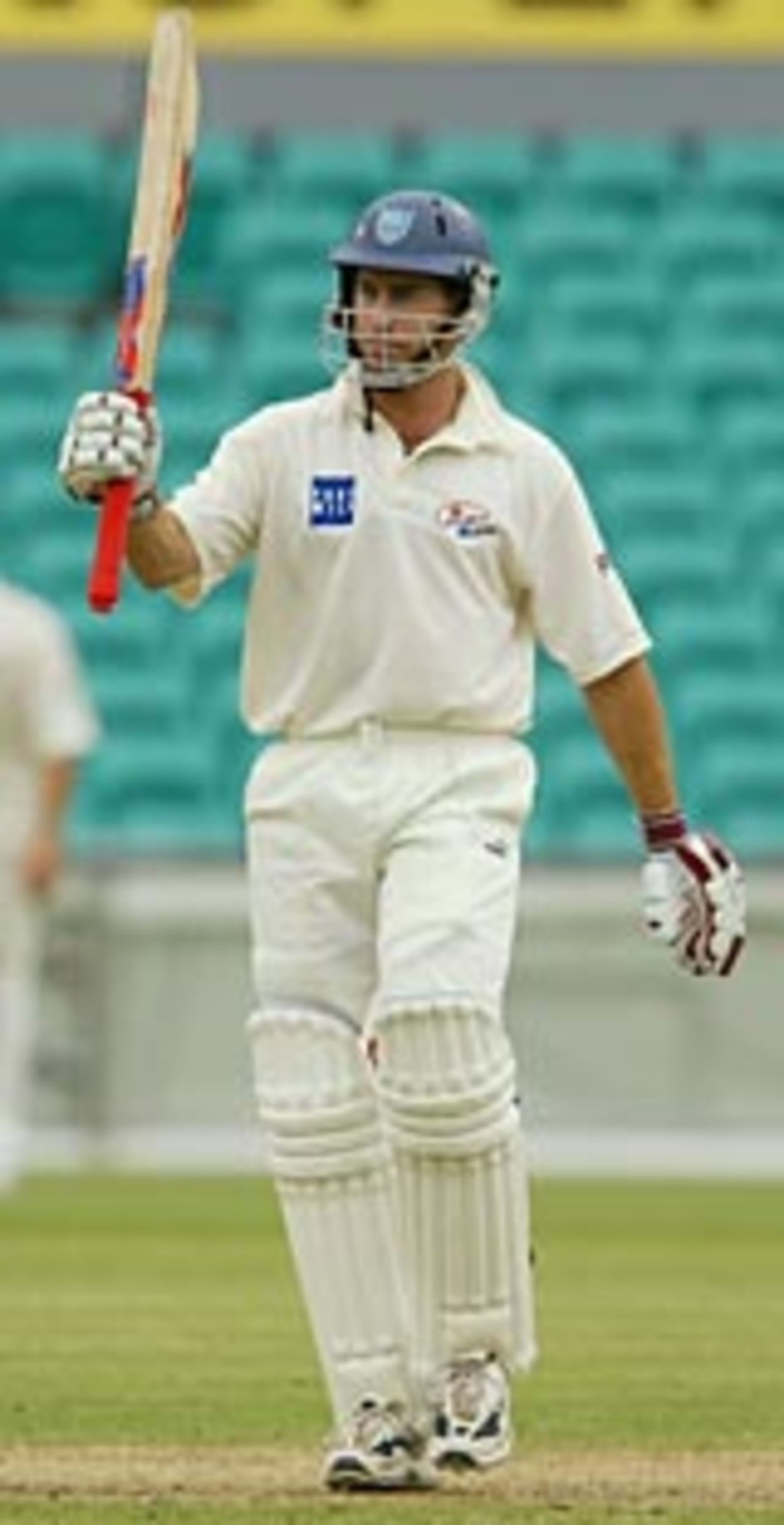 Michael Bevan reaches his second-day hundred, New South Wales v Tasmania, Sydney, December 20, 2003