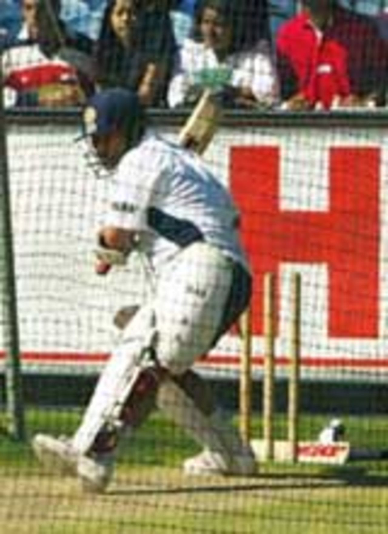 Sachin Tendulkar bats in the nets, Melbourne, December 23, 2003