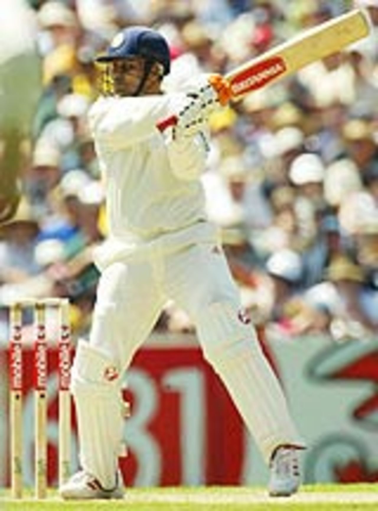 Virender Sehwag rocks back and cuts, Australia v India, 3rd Test, Melbourne, 1st day, December 26, 2003