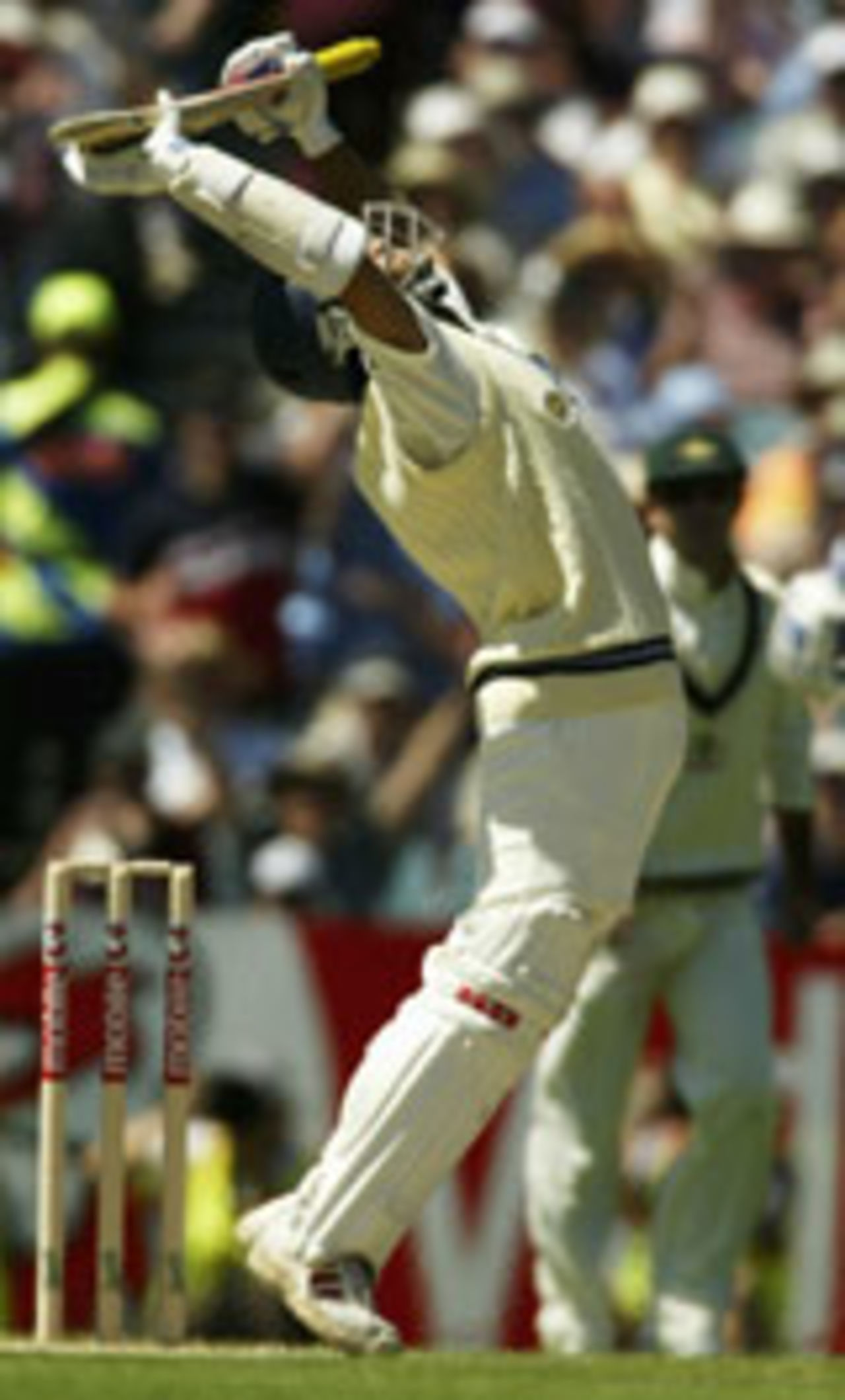 Sourav Ganguly is frustrated after getting out, Australia v India, 3rd Test, Melbourne, 2nd day, December 27, 2003