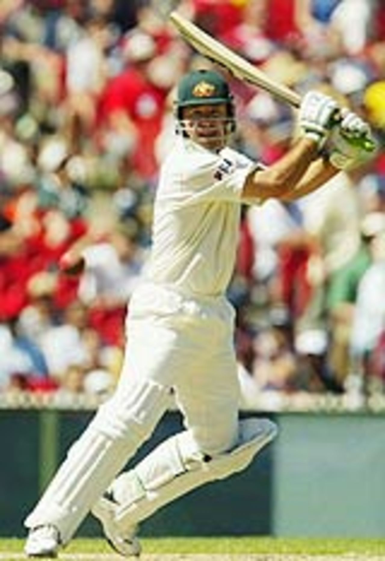 Ricky Ponting cuts, Australia v India, 3rd Test, Melbourne, 2nd day, December 27, 2003