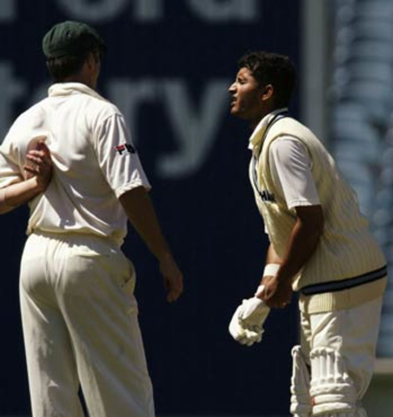 Even Steve Waugh was sympathetic as Sourav Ganguly left the field, Australia v India, 3rd Test, Melbourne, 4th day, December 29, 2003