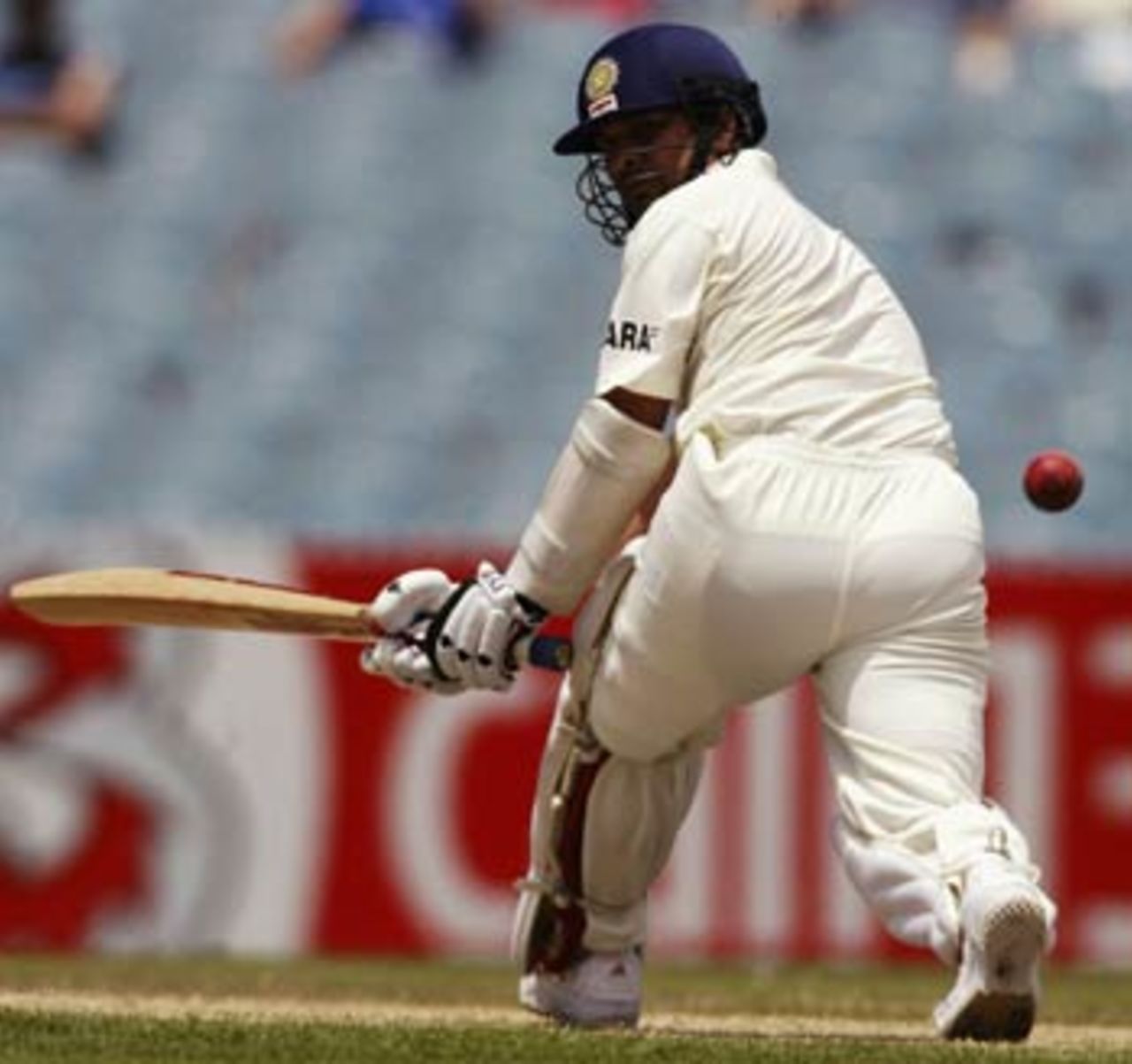 Sachin Tendulkar finally came out and played a few shots, Australia v India, 3rd Test, Melbourne, 4th day, December 29, 2003