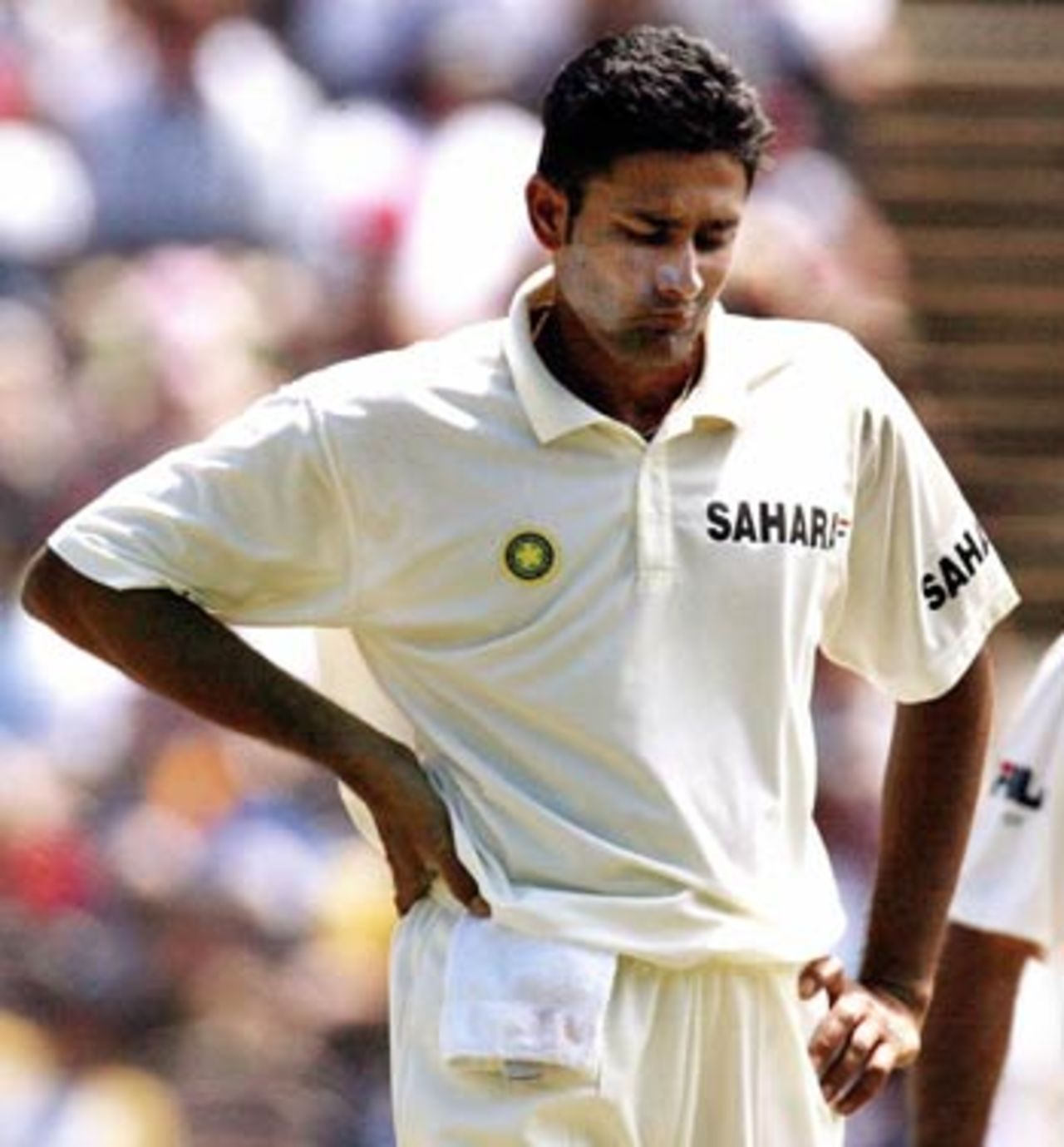 Anil Kumble's face tells the story of India's woes, Australia v India, 3rd Test, Melbourne, 5th day, December 30, 2003