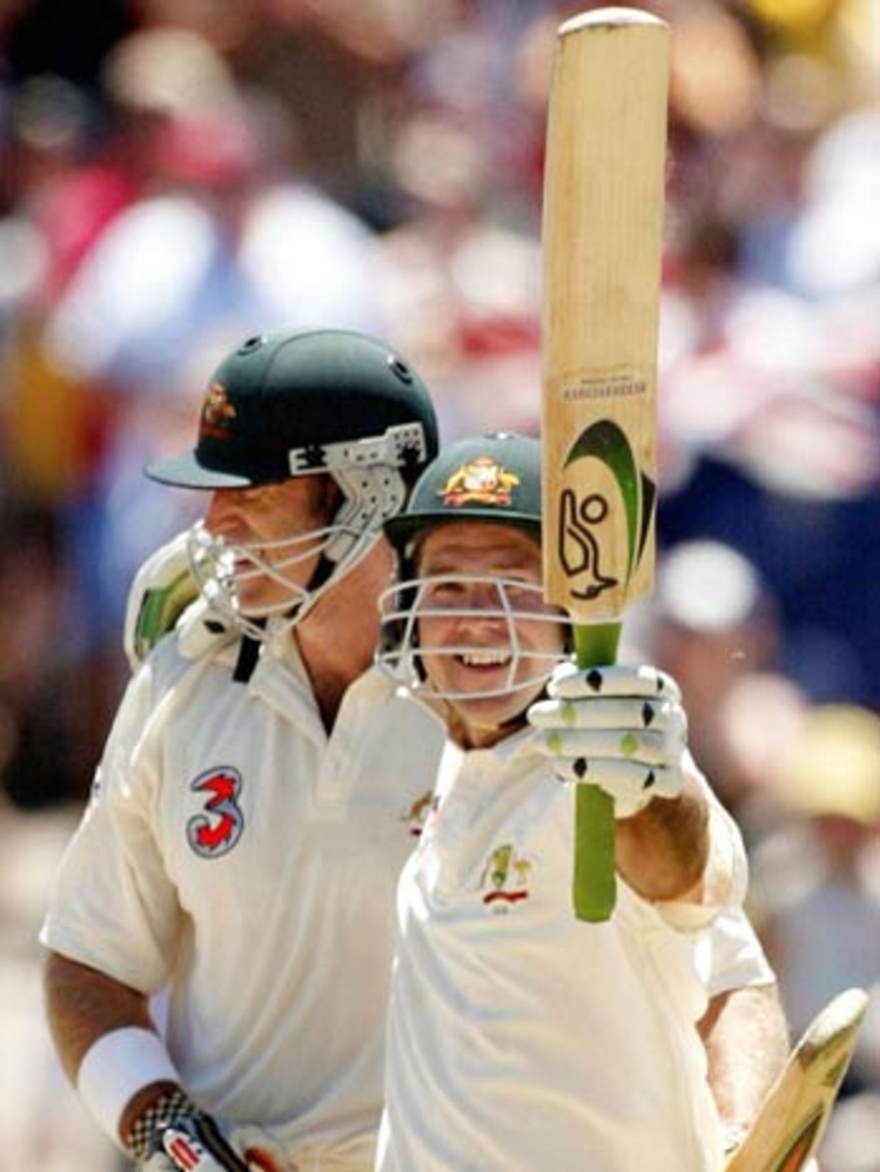 Ricky Ponting and Matthew Hayden have plenty to smile about, Australia v India, 3rd Test, Melbourne, 5th day, December 30, 2003