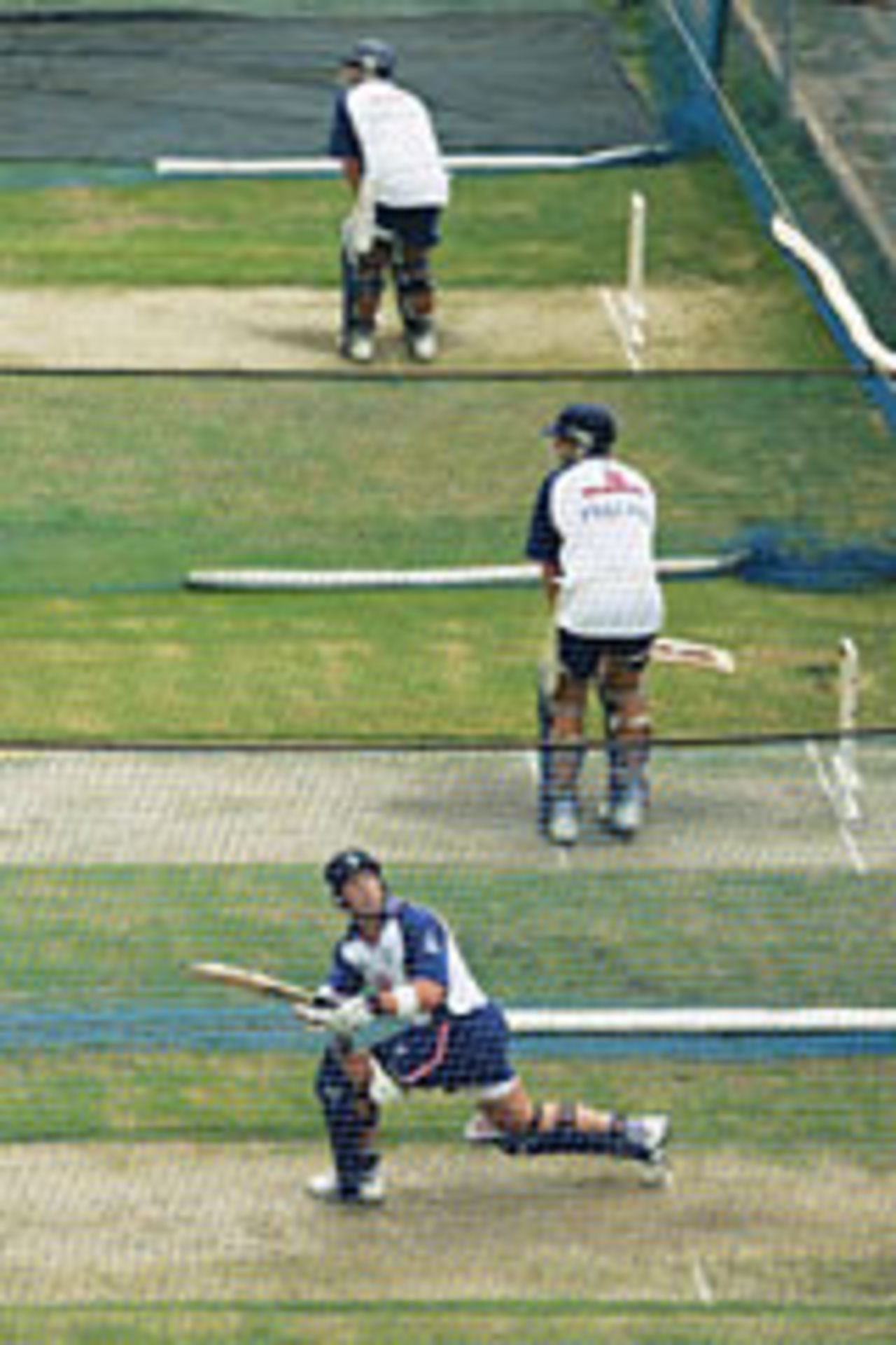 England practise in the nets, Bulawayo, December 3, 2004