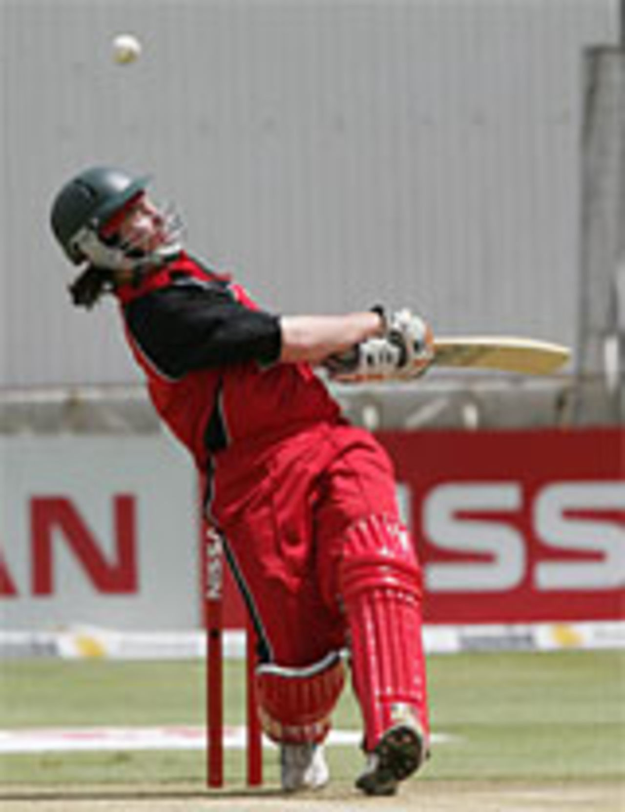 Brendan Taylor - a swing and a miss - Zimbabwe v England, 3rd ODI, Bulawayo, December 2004