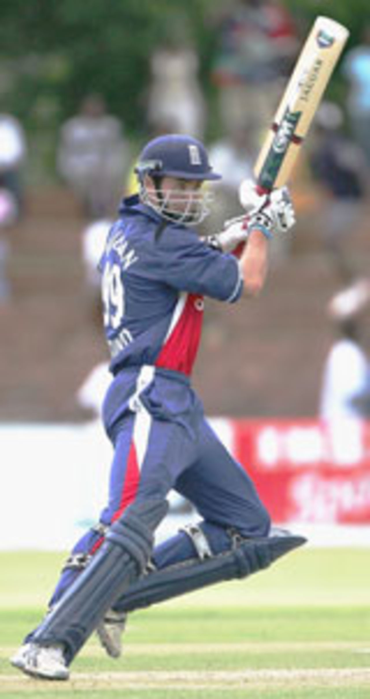 Michael Vaughan batting, Zimbabwe v England, 3rd ODI, Bulawayo, December 4 2004