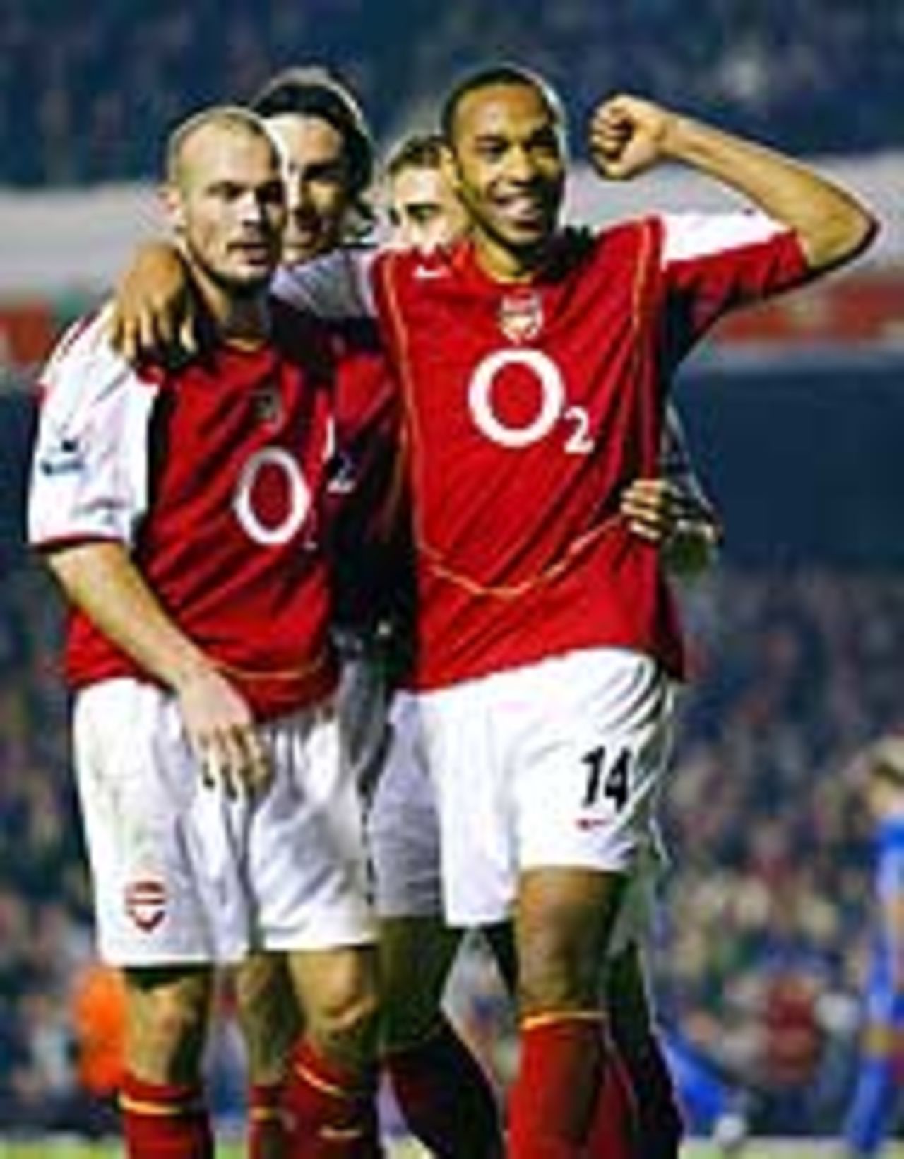 Arsenal celebrate goal