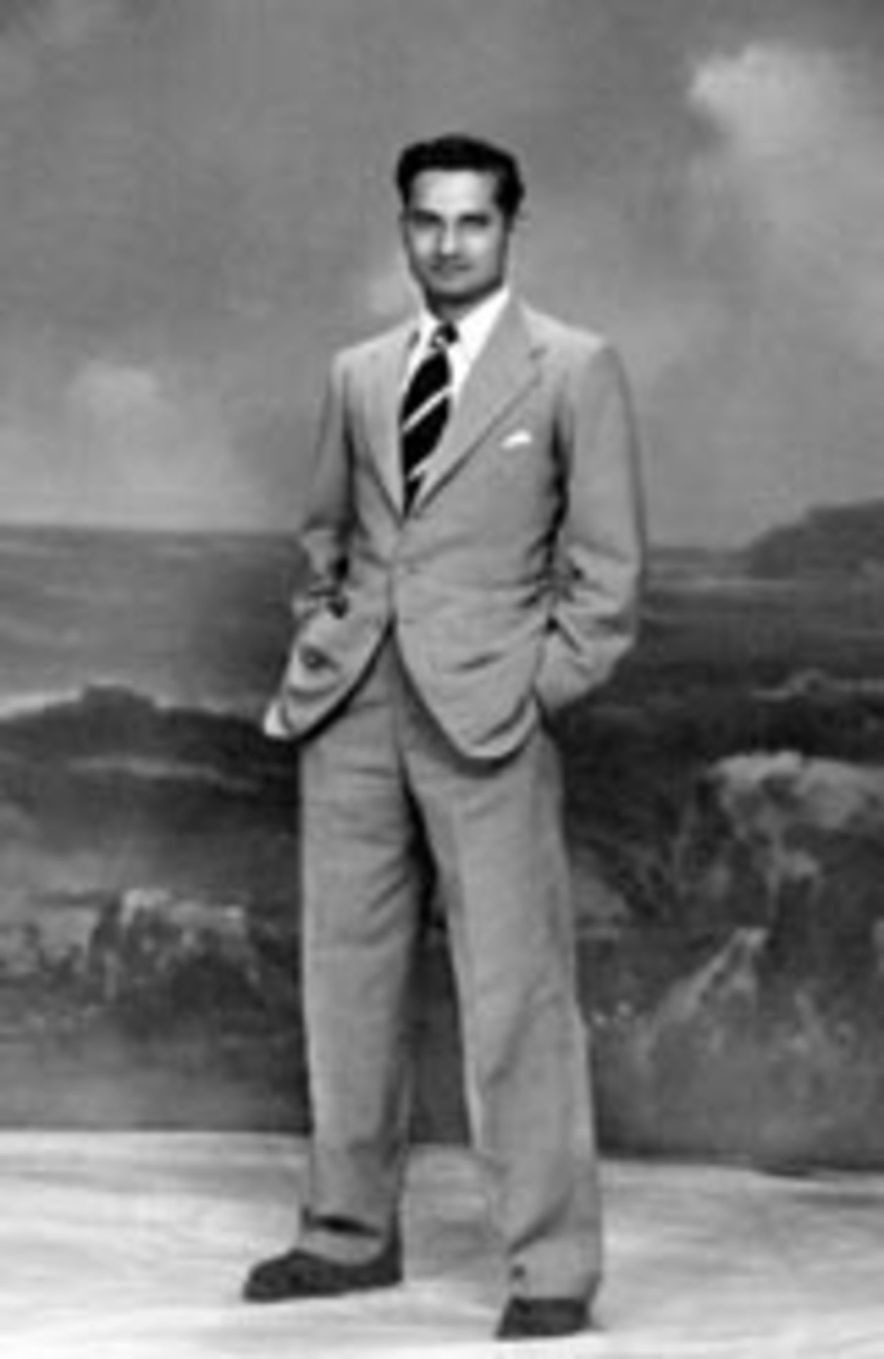 Vijay Hazare looking dapper in a suit
