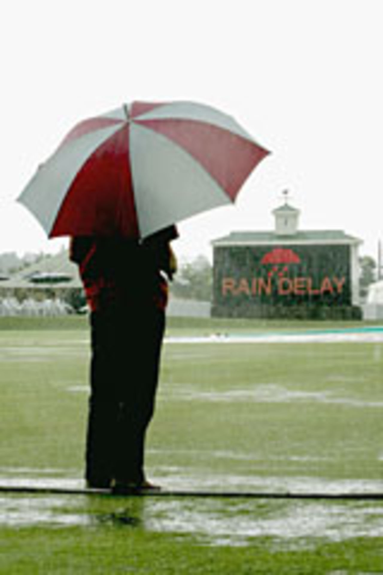 Rain stops play for England at Randjesfontein, Johannesburg, December 8, 2004