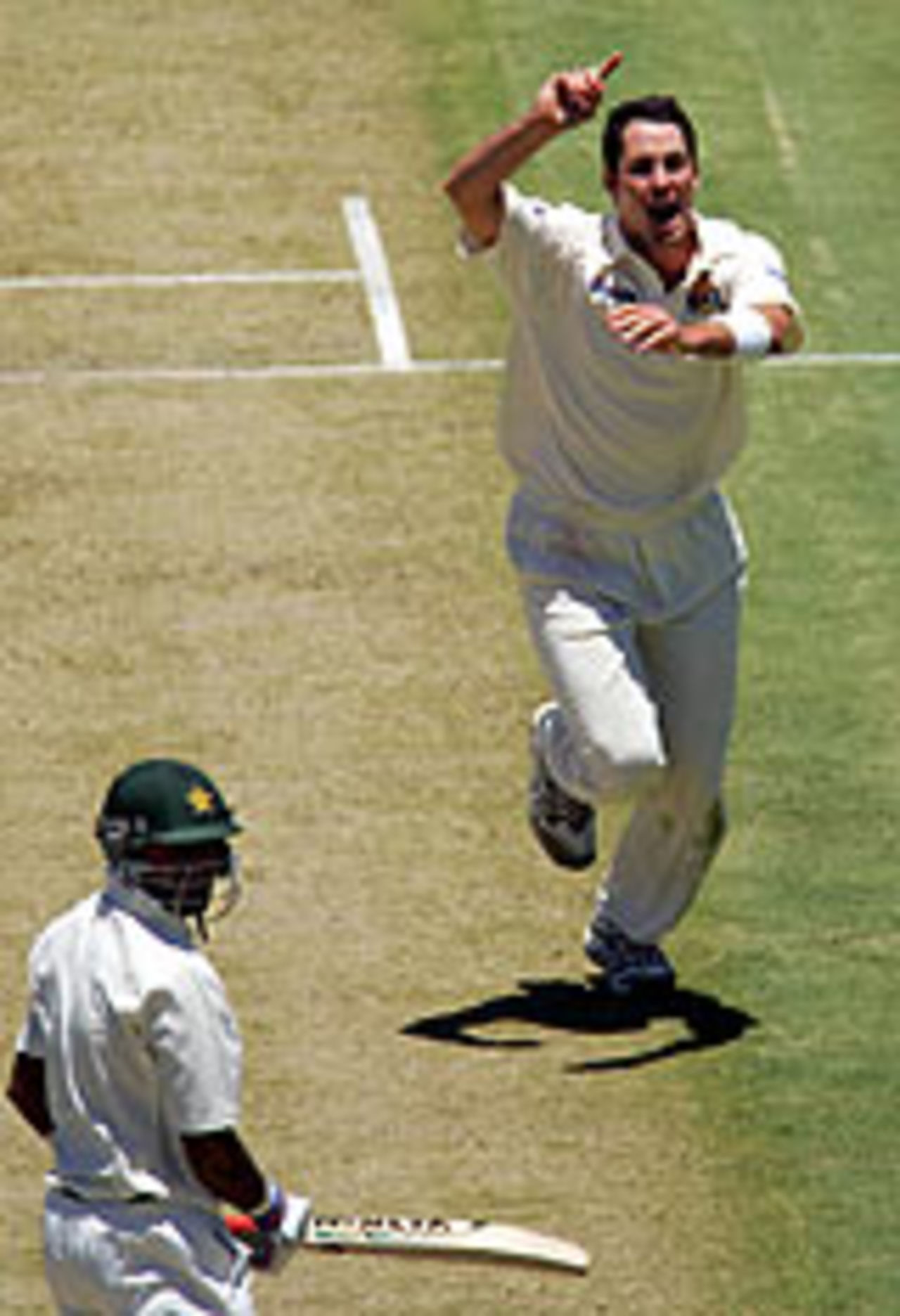 Ben Edmondson dismisses Salman Butt, Western Australia v Pakistanis, Perth, December 9, 2004