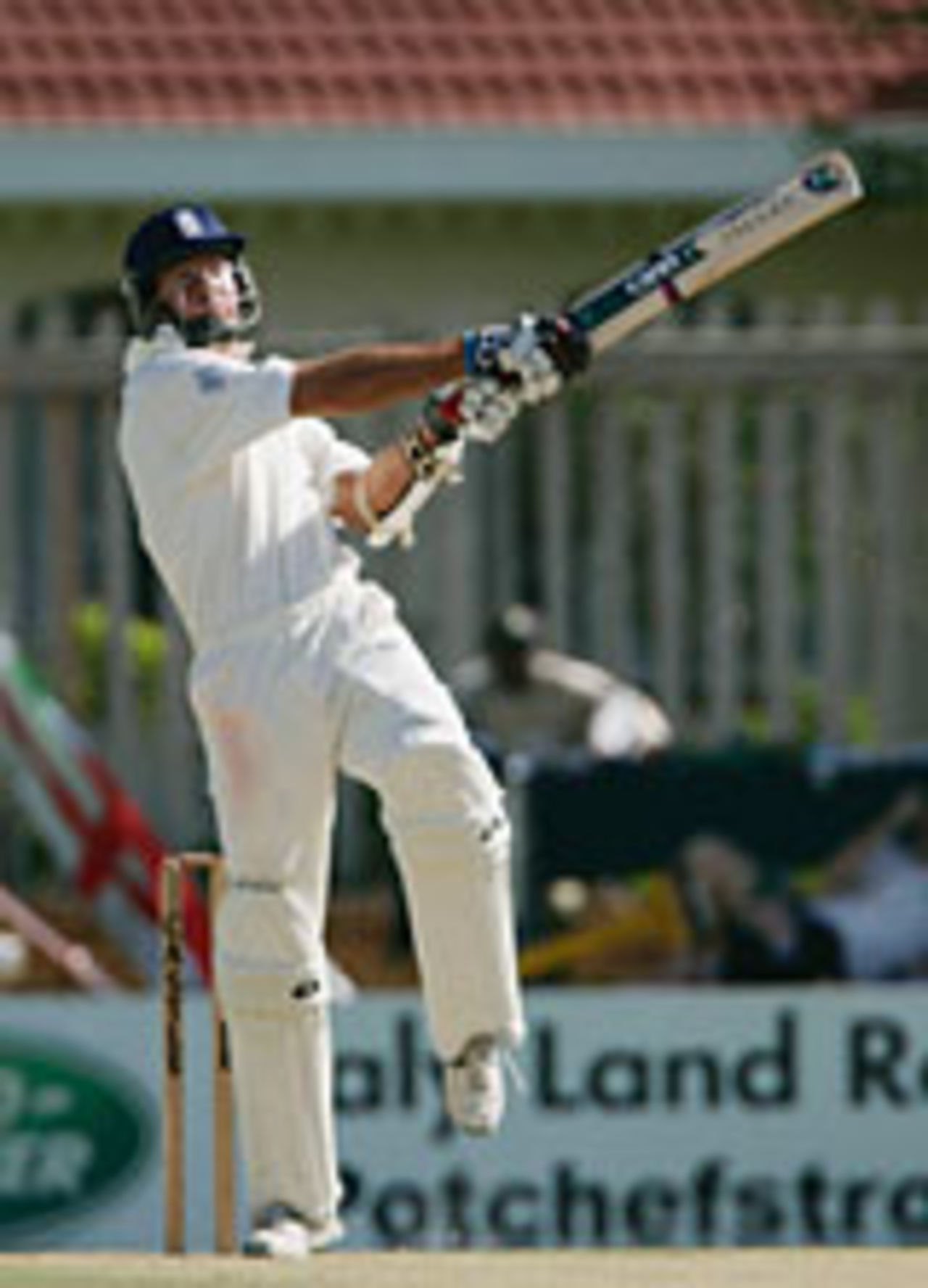 Michael Vaughan hits out while wickets fall, South Africa A v England XI, second day, Potchefstroom, December 12 2004