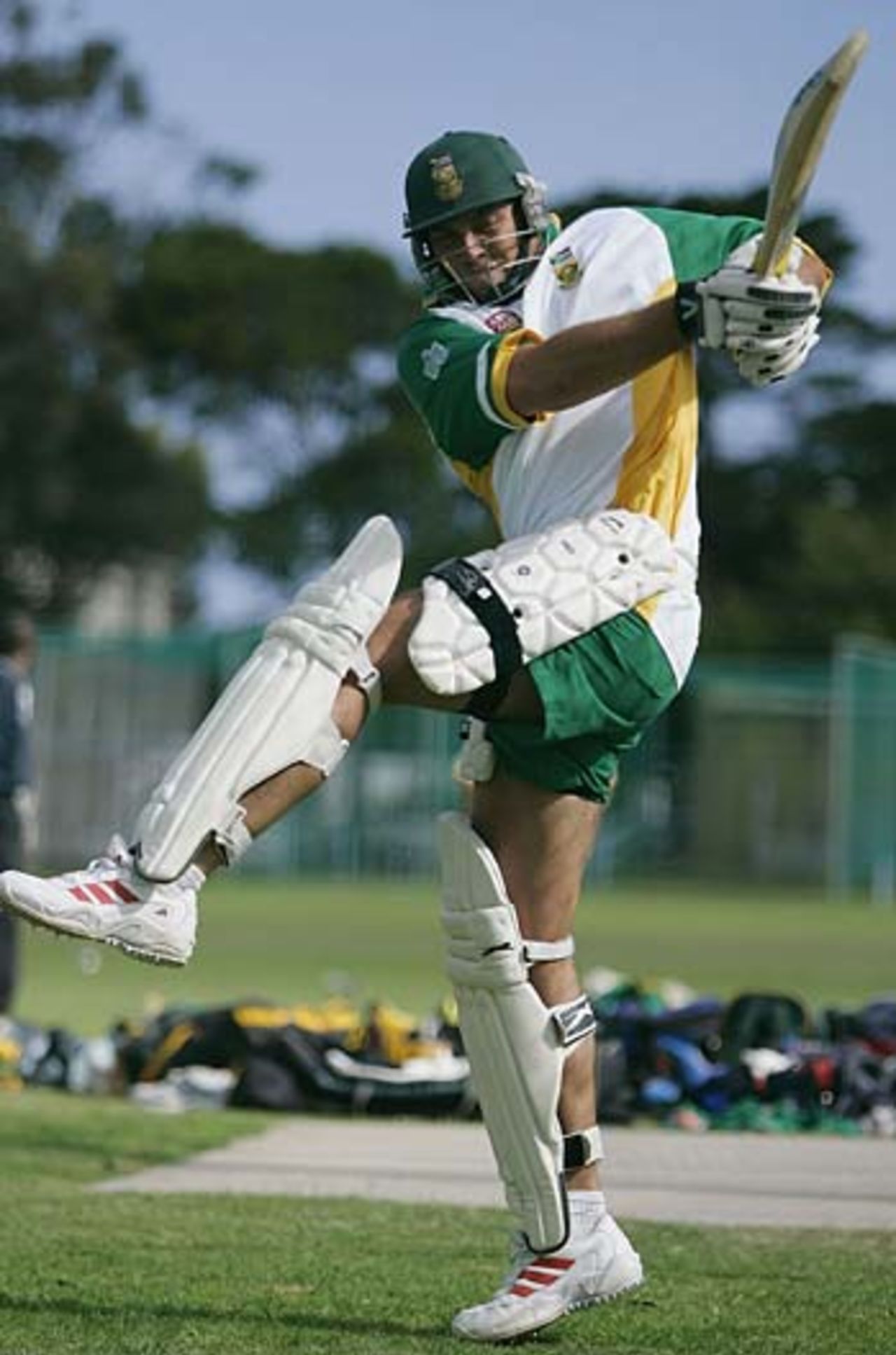 Jacques Kallis in the nets, Port Elizabeth, December 16, 2004