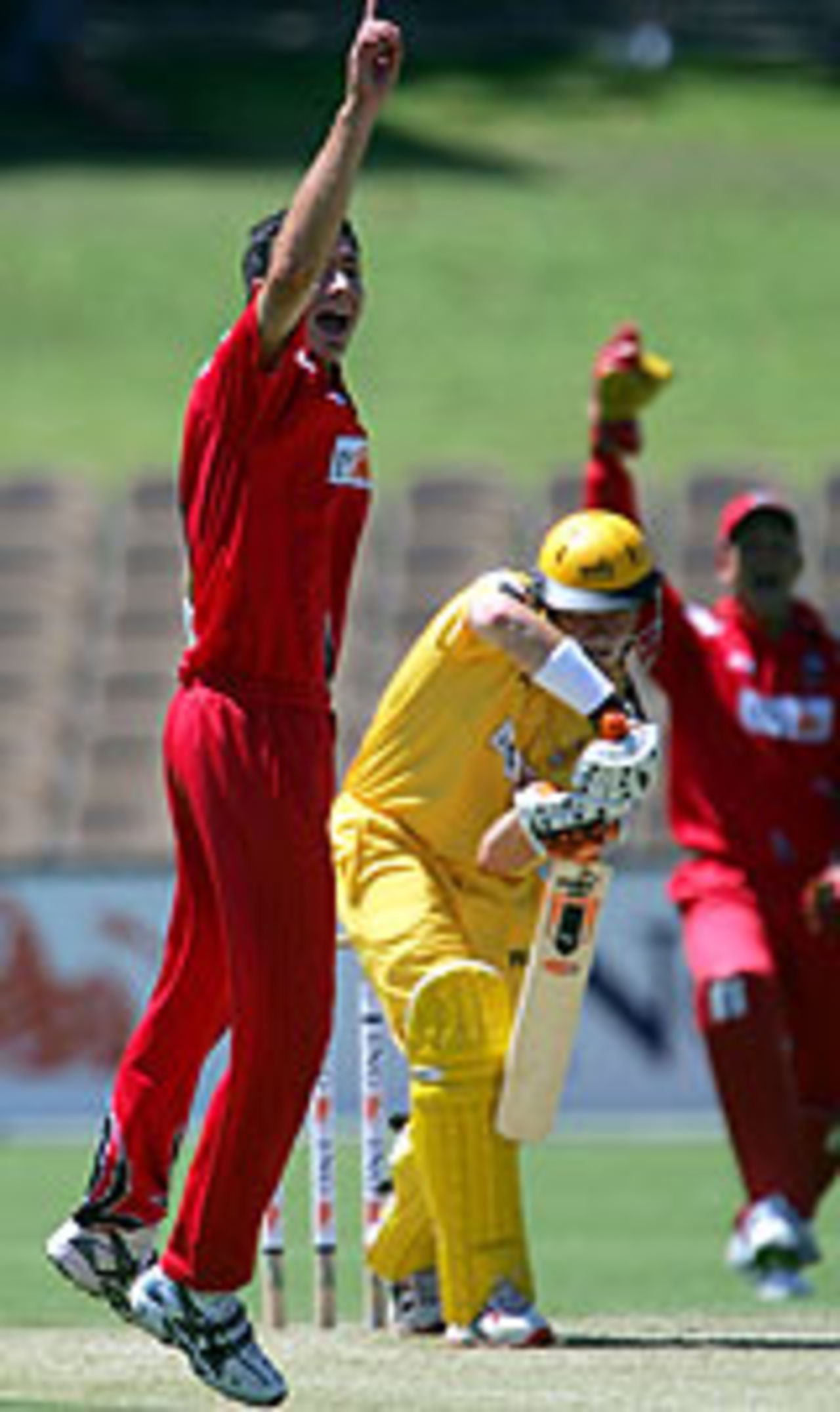 Mark Cleary appeals successfully, South Australia v Western Australia, ING Cup, December 17, 2004
