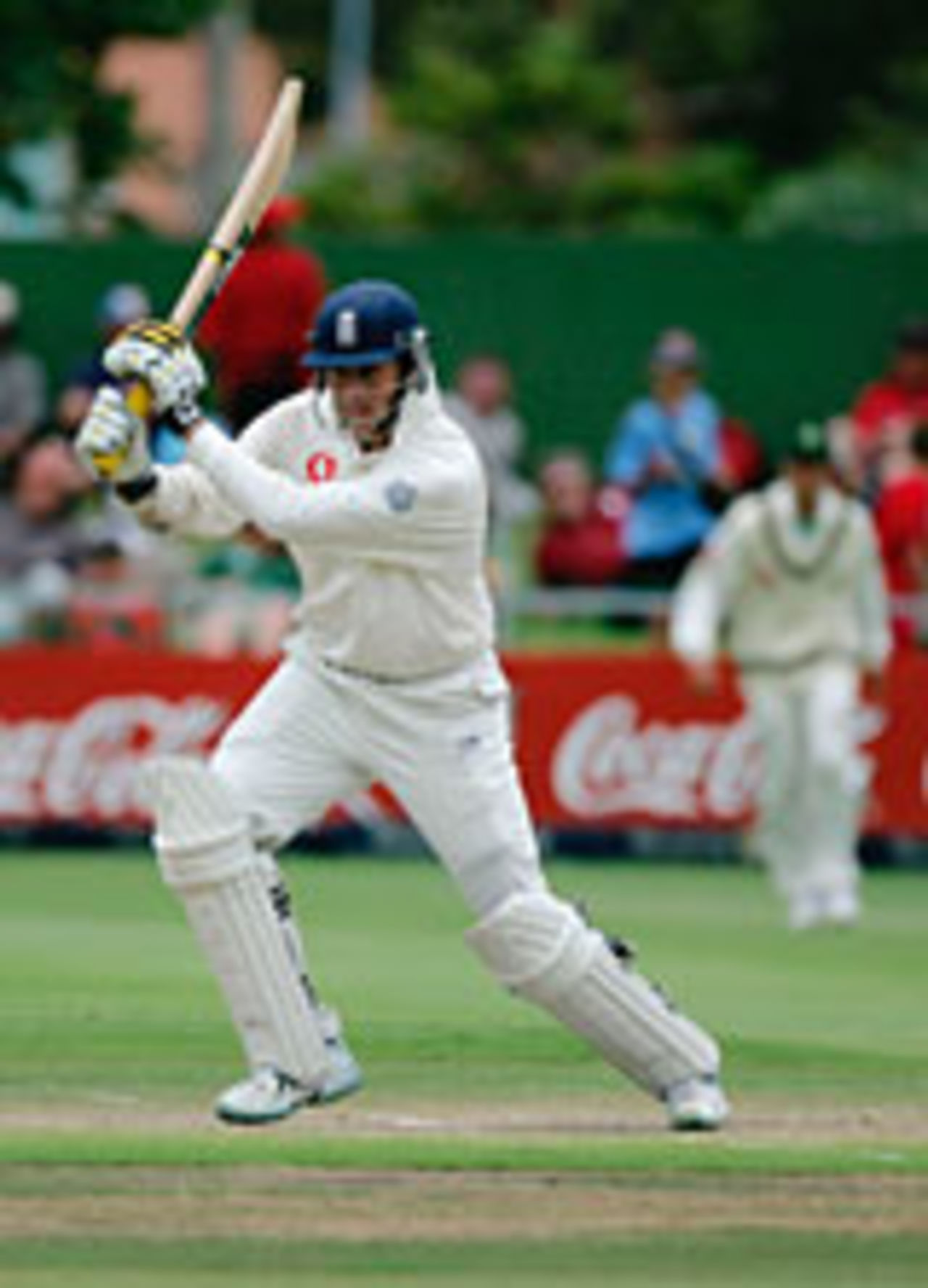 Marcus Trescothick clubbing the ball, second day, South Africa v England, 1st Test, Port Elizabeth, December 18 2004