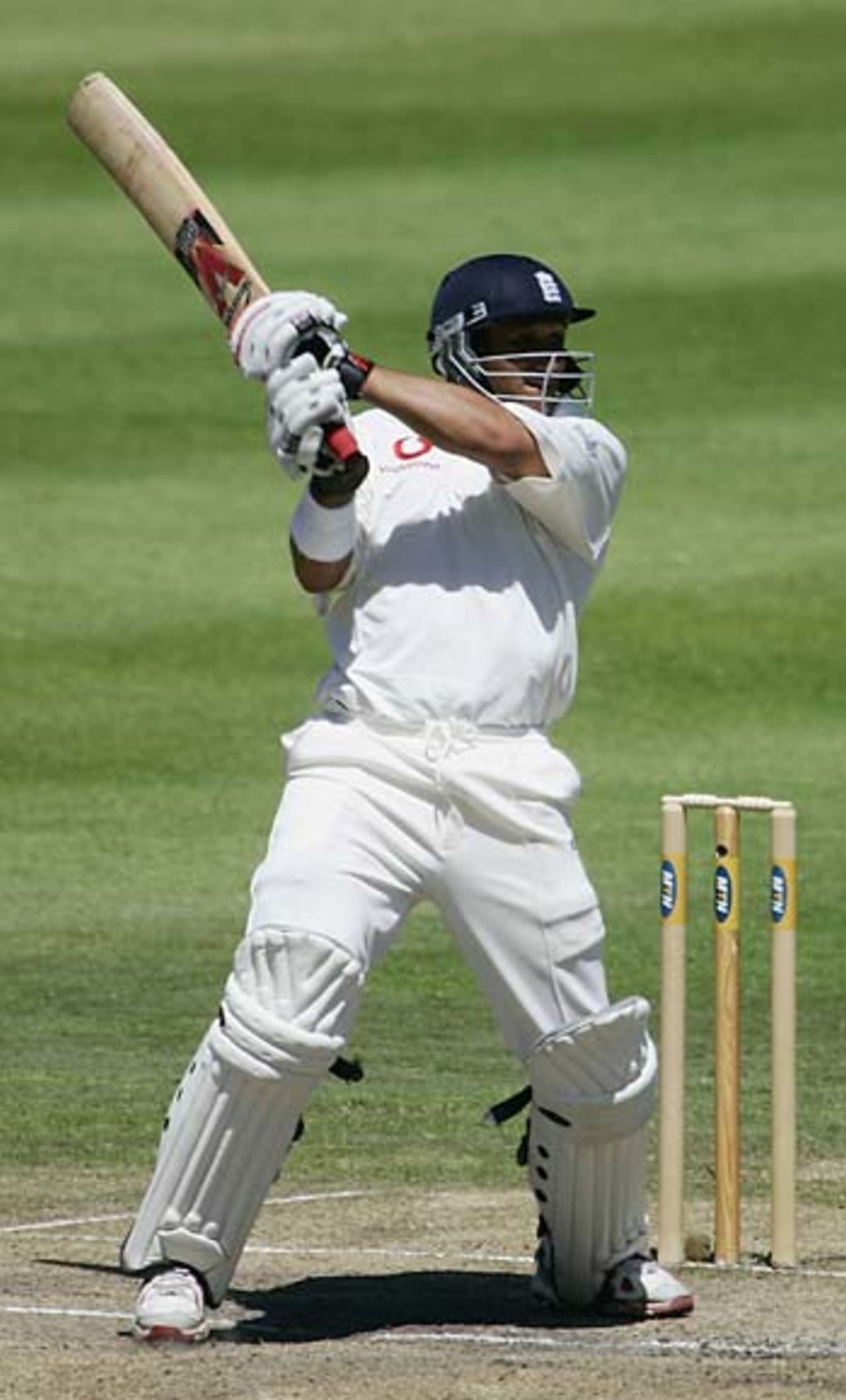 Mark Butcher on his way to 79, South Africa v England, 1st Test, Port Elizabeth, 3rd day, December 19 2004