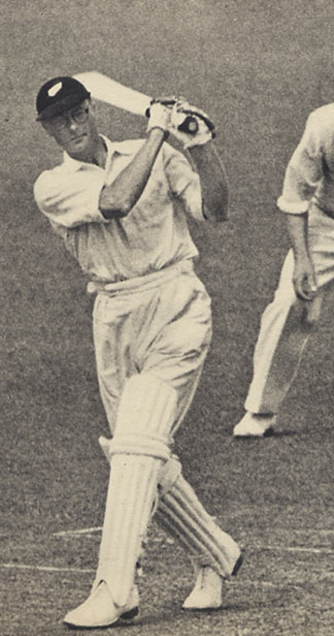 Walter Hadlee on the attack against England