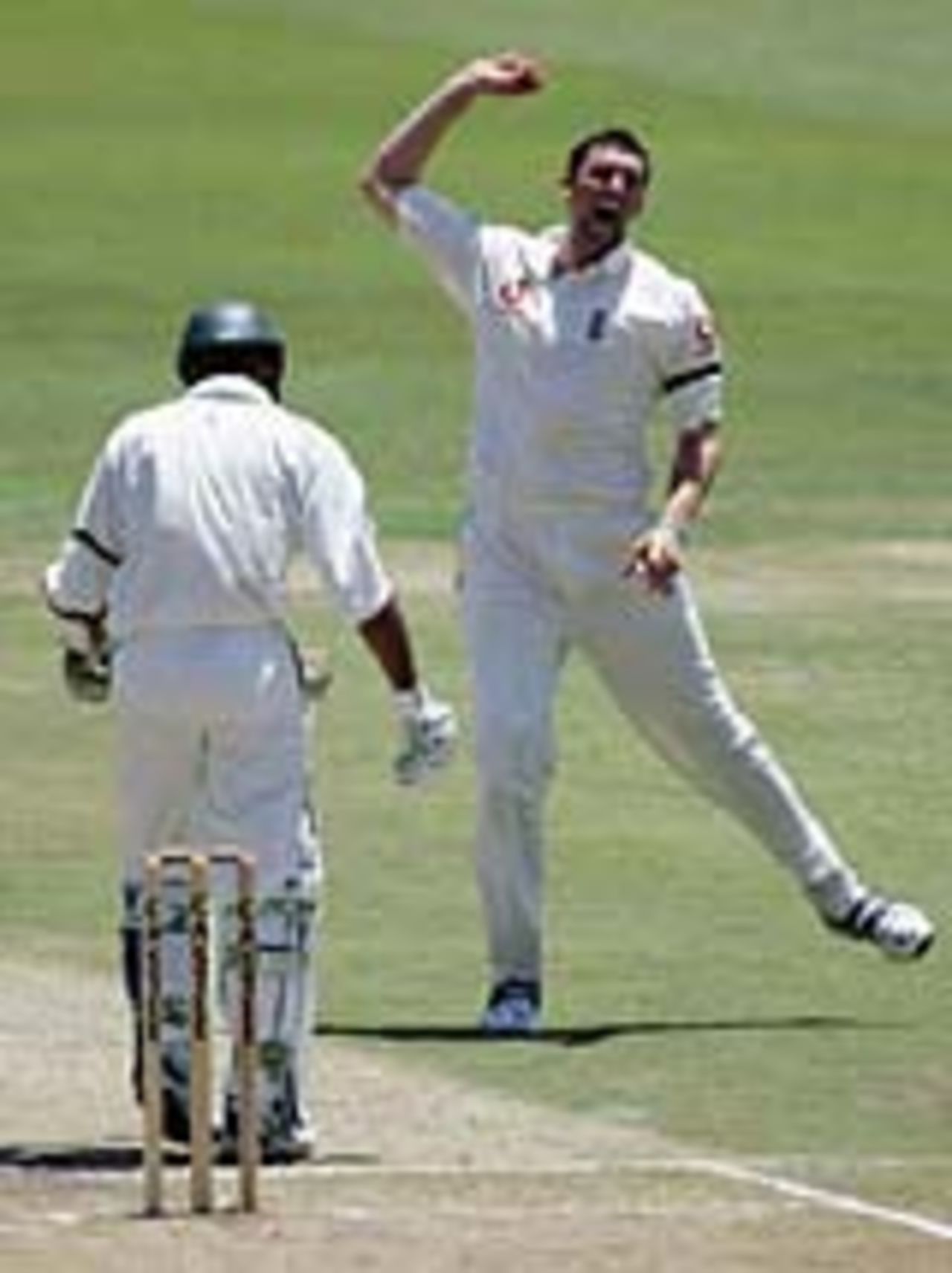 Steve Harmison celebrates dismissing Hashim Amla, South Africa v England, 2nd Test, Durban, December 26, 2004