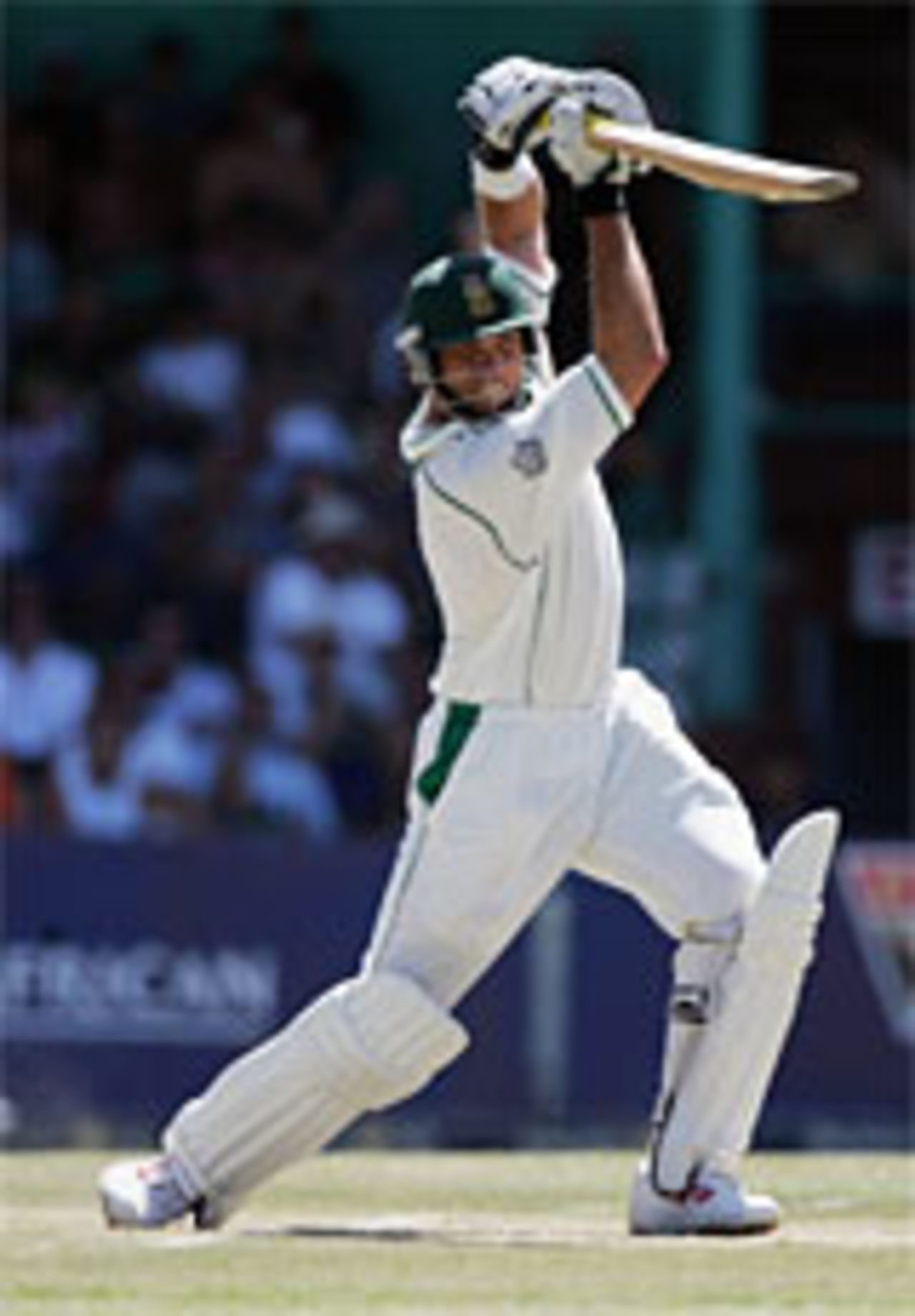 Jacques Kallis hits out on his way to a hundred on the second day of the second Test, Durban, December 27, 2004