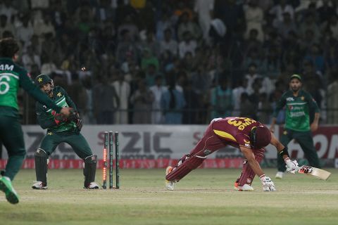 Brandon King was deceived and bowled by a Mohammad Nawaz delivery, Pakistan vs West Indies, 2nd ODI, Multan, June 10, 2022
