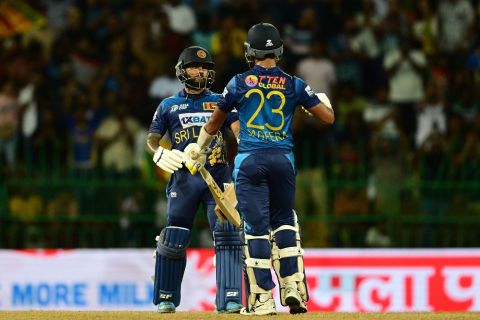 Sadeera Samarawickrama and Kusal Mendis stitched a strong third-wicket stand to prop up Sri Lanka