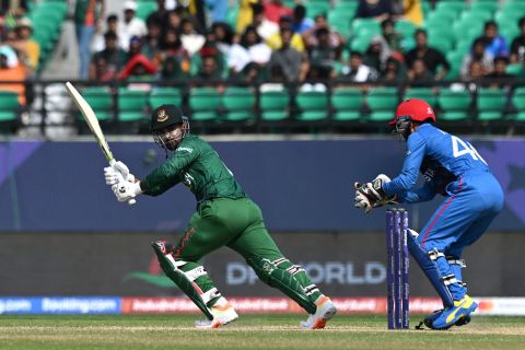 Litton Das opened the batting for Bangladesh
