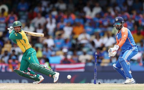 Quinton de Kock played his part well in the early overs, India vs South Africa, T20 World Cup final, Bridgetown, Barbados, June 29, 2024