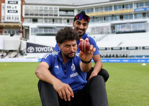 Kuldeep Yadav and Arshdeep Singh - waiting for their chance, England vs India, 5th Test, The Oval, London, July 30, 2025
