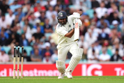Karun Nair plays a shot, England vs India, 5th Test, 1st day, The Oval, July 31, 2025