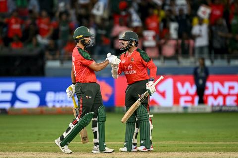 Saif Hassan and Parvez Hossain Emon's 42 was the highest partnership of the innings, India vs Bangladesh, Super Fours, Asia Cup, Dubai, September 24, 2025