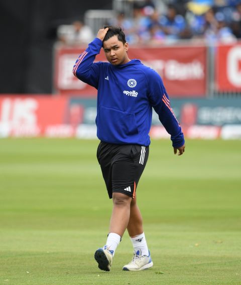 Vaibhav Sooryavanshi at an India training session, Ireland vs India, 2nd T20I, Belfast, June 28, 2026