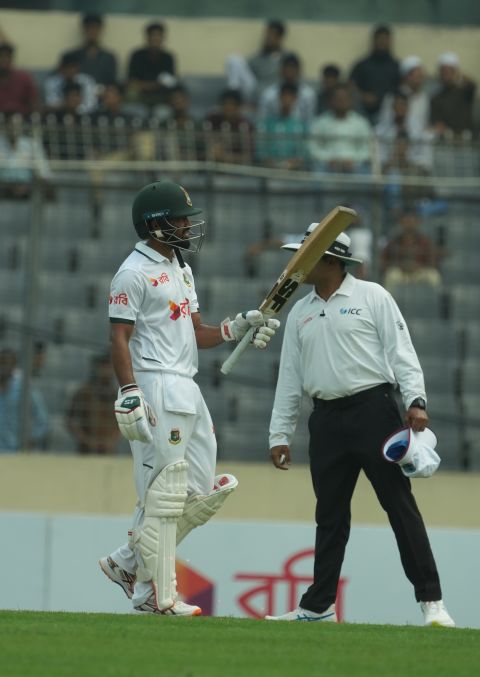 Shadman Islam brought up a half-century, Bangladesh vs West Indies, 1st Test, Dhaka, 1st day, October 28, 2026