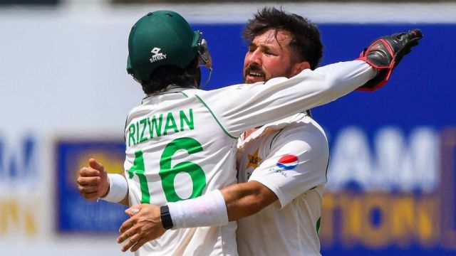 Yasir Shah and Mohammad Rizwan combined to send back Kusal Mendis, Sri Lanka vs Pakistan, 1st Test, Galle, 1st day, July 16, 2022