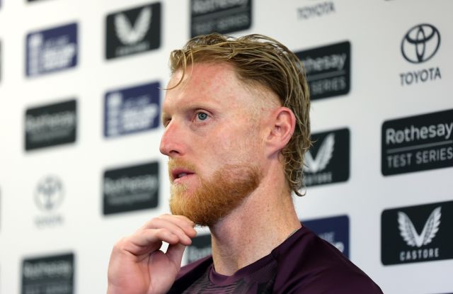 Ben Stokes in a contemplative mood at his press conference, England vs India, 4th Test, Manchester, July 22, 2025