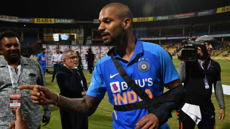 Shikhar Dhawan's series of freak injuries